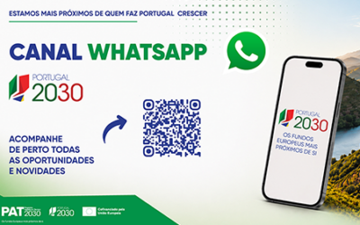 O Portugal 2030 já está no WhatsApp!