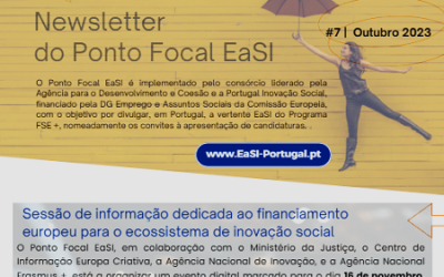 Newsletter EaSI n.º 7 destaca o financiamento europeu para o ecossistema de inovação social