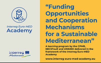 Academia Interreg Euro-MED lança curso sobre mecanismos de cooperação