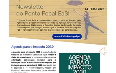 Newsletter EaSI n.º 4 destaca Agenda para o Impacto 2030