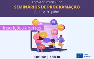 Aprender a programar na Escola de Verão 2022!