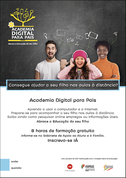 Imagem Cartaz Academia Digital para Pais