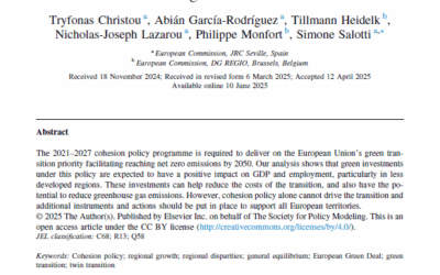 Crescimento económico e objetivos ambientais: Uma avaliação baseada em dados regionais de políticas de coesão 2021-2027