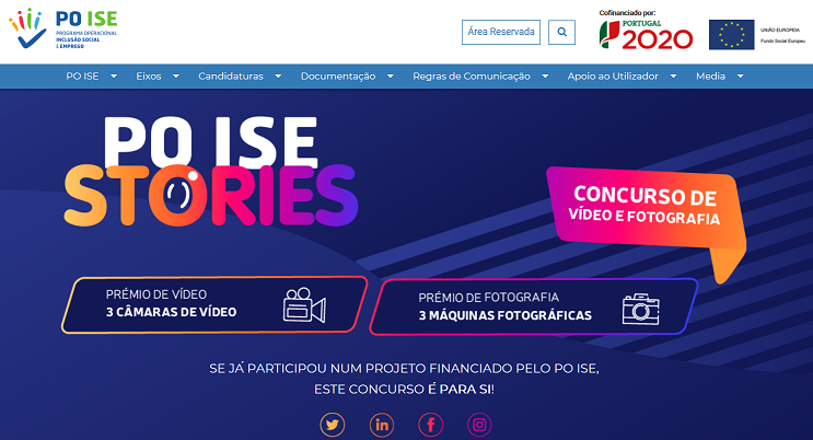Imagem homepage PO ISE Stories