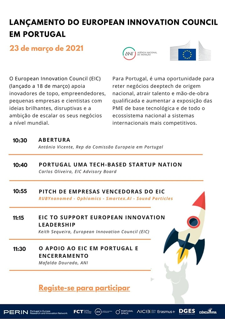 Imagem Programa Lançamento do European Innovation Council em Portugal 23 março 2021