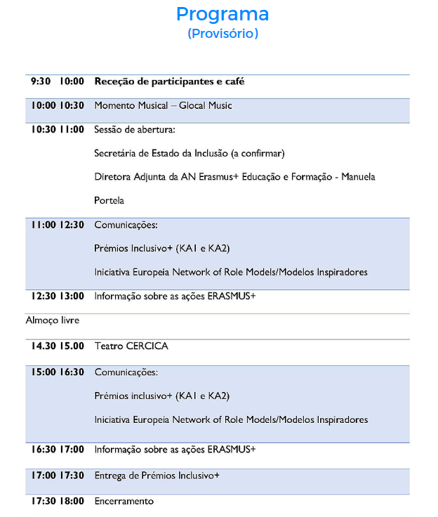 Imagem Programa Erasmus+ 29 novembro 2019