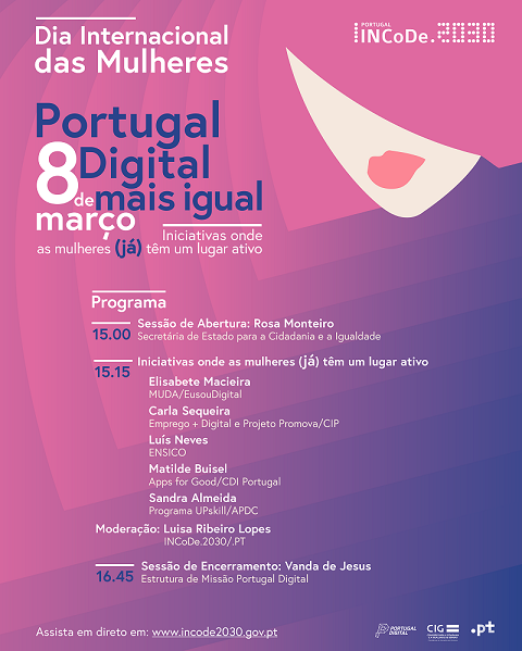 Imagem Programa Dia Internacional das Mulheres 8 março 2021