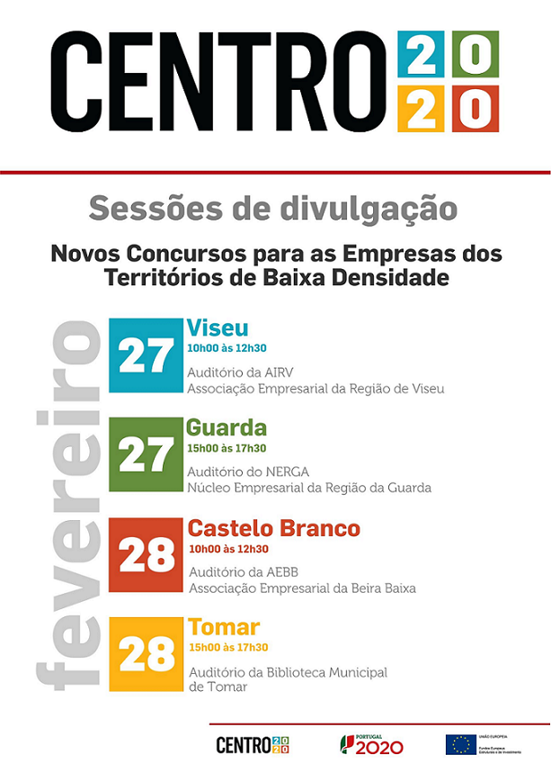 Imagem Programa Centro 2020 - Sessões de Divulgação