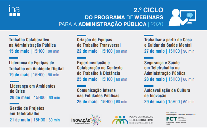 Imagem INA - Programa Webinars para a Administração Pública